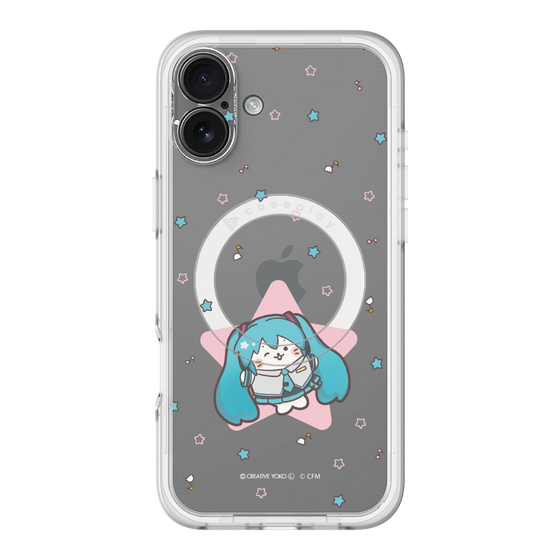 スリムプロテクションプレミアムケース with MagSafe［ しろたん×初音ミク - 初音ミク - しろたん変身 ］