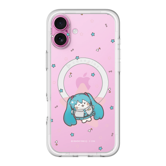 スリムプロテクションプレミアムケース with MagSafe［ しろたん×初音ミク - 初音ミク - しろたん変身 ］