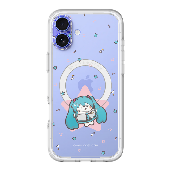 スリムプロテクションプレミアムケース with MagSafe［ しろたん×初音ミク - 初音ミク - しろたん変身 ］