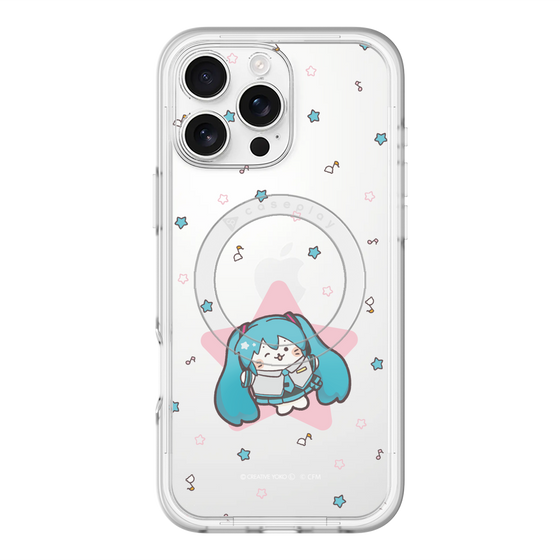 スリムプロテクションプレミアムケース with MagSafe［ しろたん×初音ミク - 初音ミク - しろたん変身 ］