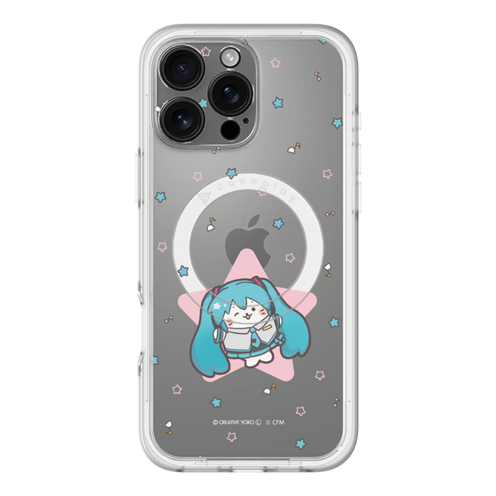 スリムプロテクションプレミアムケース with MagSafe［ しろたん×初音ミク - 初音ミク - しろたん変身 ］