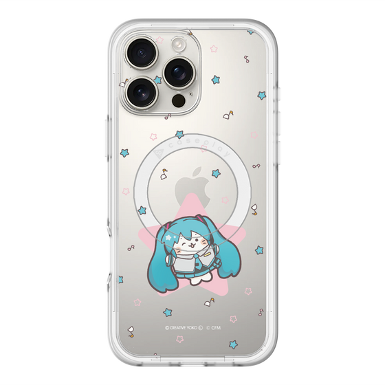 スリムプロテクションプレミアムケース with MagSafe［ しろたん×初音ミク - 初音ミク - しろたん変身 ］