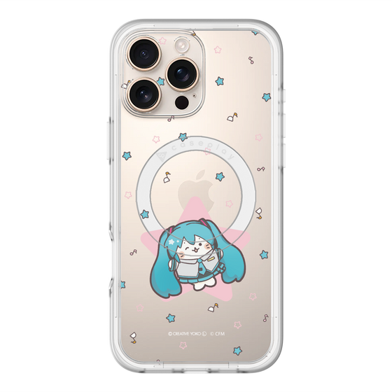 スリムプロテクションプレミアムケース with MagSafe［ しろたん×初音ミク - 初音ミク - しろたん変身 ］
