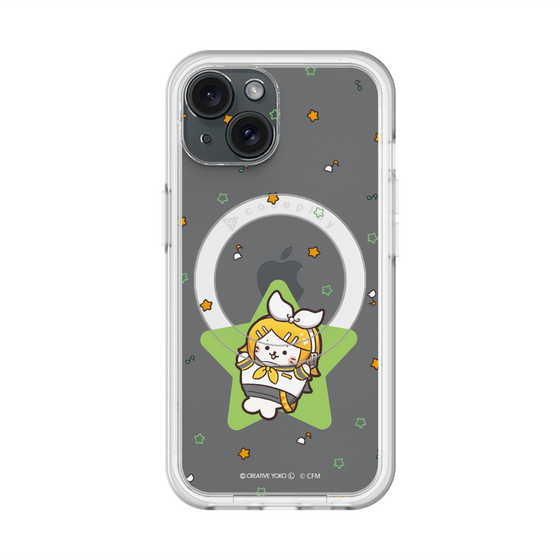 スリムプロテクションプレミアムケース with MagSafe［ しろたん×初音ミク - 鏡音リン - しろたん変身 ］