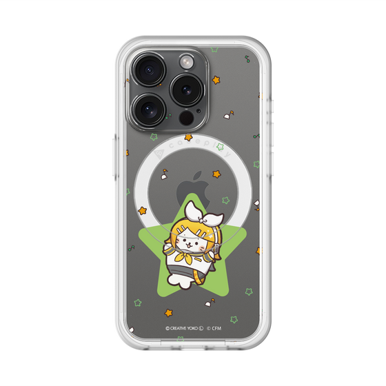 スリムプロテクションプレミアムケース with MagSafe［ しろたん×初音ミク - 鏡音リン - しろたん変身 ］