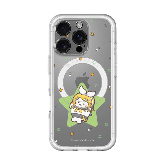 スリムプロテクションプレミアムケース with MagSafe［ しろたん×初音ミク - 鏡音リン - しろたん変身 ］