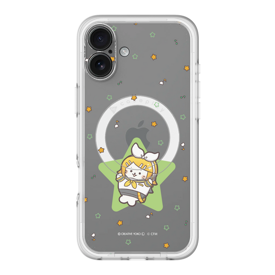 スリムプロテクションプレミアムケース with MagSafe［ しろたん×初音ミク - 鏡音リン - しろたん変身 ］