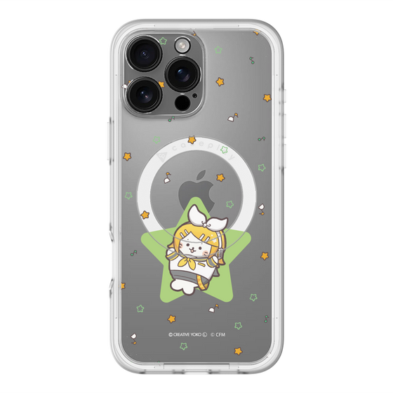 スリムプロテクションプレミアムケース with MagSafe［ しろたん×初音ミク - 鏡音リン - しろたん変身 ］