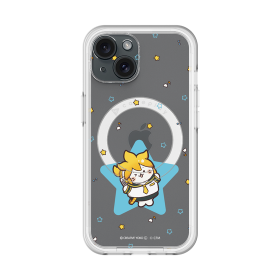 スリムプロテクションプレミアムケース with MagSafe［ しろたん×初音ミク - 鏡音レン - しろたん変身 ］