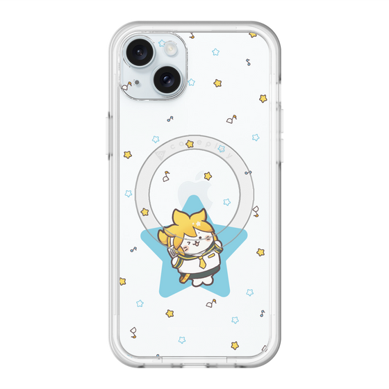 スリムプロテクションプレミアムケース with MagSafe［ しろたん×初音ミク - 鏡音レン - しろたん変身 ］