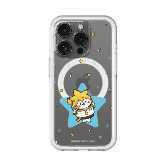 スリムプロテクションプレミアムケース with MagSafe［ しろたん×初音ミク - 鏡音レン - しろたん変身 ］