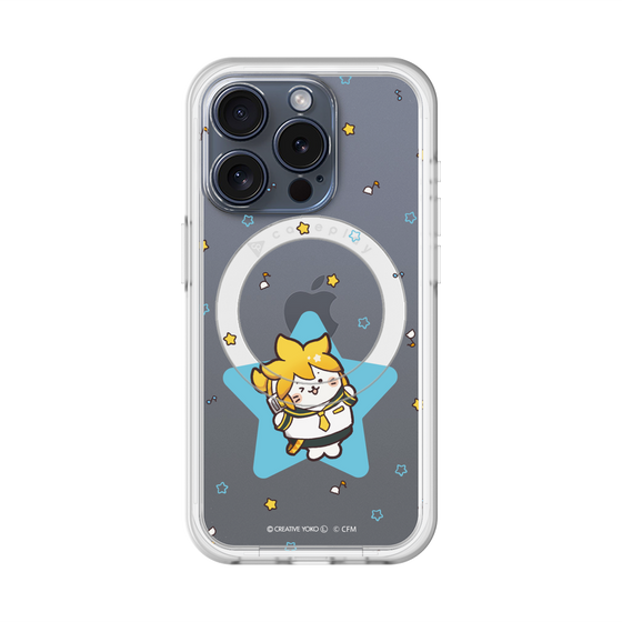 スリムプロテクションプレミアムケース with MagSafe［ しろたん×初音ミク - 鏡音レン - しろたん変身 ］