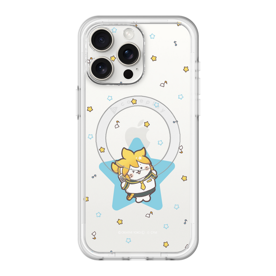 スリムプロテクションプレミアムケース with MagSafe［ しろたん×初音ミク - 鏡音レン - しろたん変身 ］