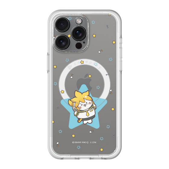 スリムプロテクションプレミアムケース with MagSafe［ しろたん×初音ミク - 鏡音レン - しろたん変身 ］