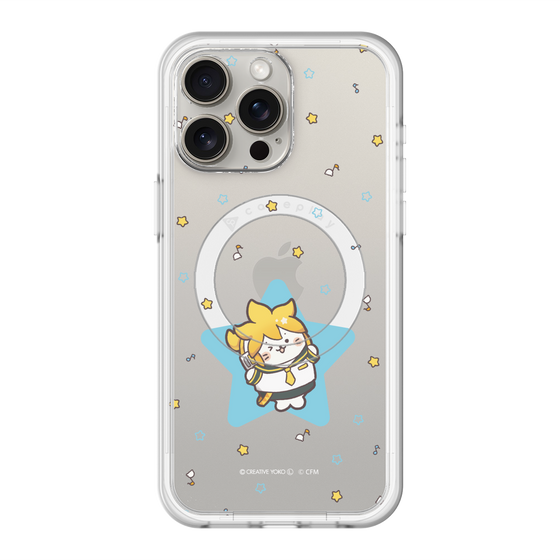 スリムプロテクションプレミアムケース with MagSafe［ しろたん×初音ミク - 鏡音レン - しろたん変身 ］