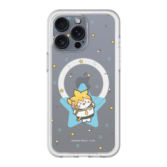 スリムプロテクションプレミアムケース with MagSafe［ しろたん×初音ミク - 鏡音レン - しろたん変身 ］