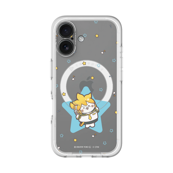 スリムプロテクションプレミアムケース with MagSafe［ しろたん×初音ミク - 鏡音レン - しろたん変身 ］