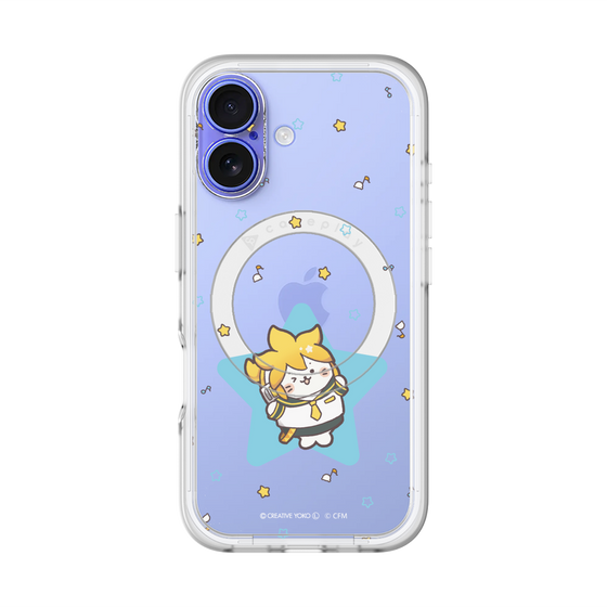 スリムプロテクションプレミアムケース with MagSafe［ しろたん×初音ミク - 鏡音レン - しろたん変身 ］