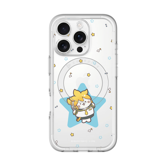 スリムプロテクションプレミアムケース with MagSafe［ しろたん×初音ミク - 鏡音レン - しろたん変身 ］