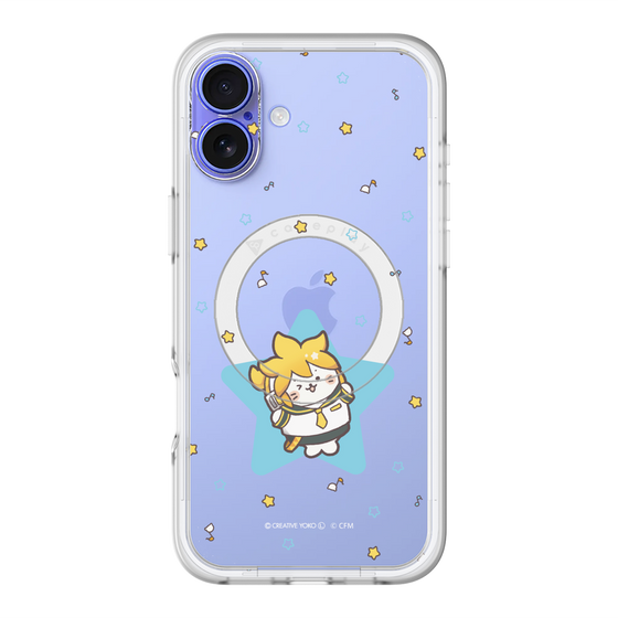 スリムプロテクションプレミアムケース with MagSafe［ しろたん×初音ミク - 鏡音レン - しろたん変身 ］