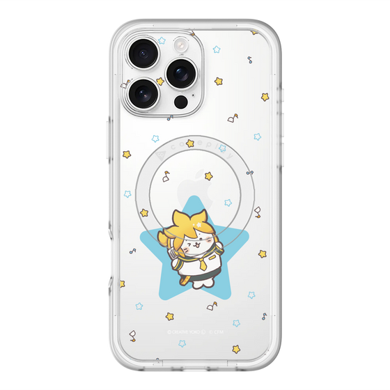 スリムプロテクションプレミアムケース with MagSafe［ しろたん×初音ミク - 鏡音レン - しろたん変身 ］
