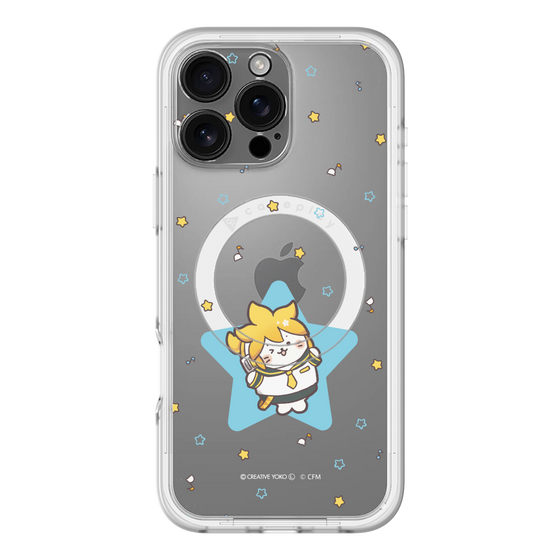 スリムプロテクションプレミアムケース with MagSafe［ しろたん×初音ミク - 鏡音レン - しろたん変身 ］