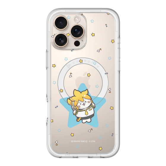 スリムプロテクションプレミアムケース with MagSafe［ しろたん×初音ミク - 鏡音レン - しろたん変身 ］