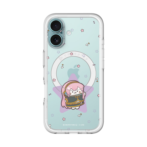 スリムプロテクションプレミアムケース with MagSafe［ しろたん×初音ミク - 巡音ルカ - しろたん変身 ］