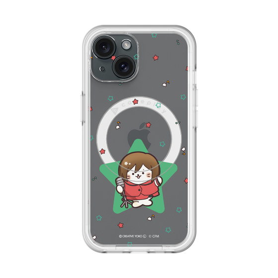 スリムプロテクションプレミアムケース with MagSafe［ しろたん×初音ミク - MEIKO - しろたん変身 ］