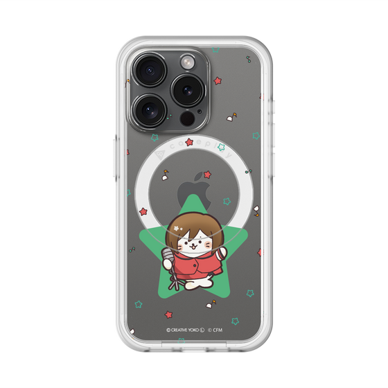スリムプロテクションプレミアムケース with MagSafe［ しろたん×初音ミク - MEIKO - しろたん変身 ］