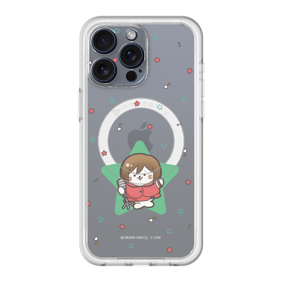スリムプロテクションプレミアムケース with MagSafe［ しろたん×初音ミク - MEIKO - しろたん変身 ］