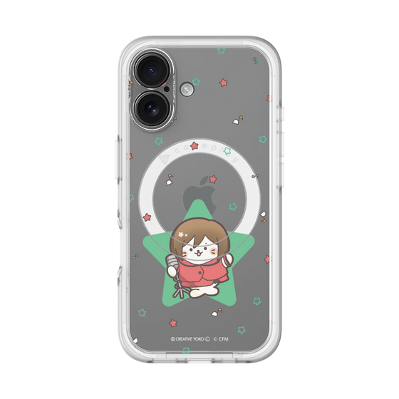 スリムプロテクションプレミアムケース with MagSafe［ しろたん×初音ミク - MEIKO - しろたん変身 ］