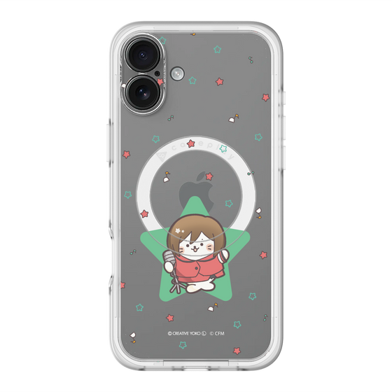 スリムプロテクションプレミアムケース with MagSafe［ しろたん×初音ミク - MEIKO - しろたん変身 ］