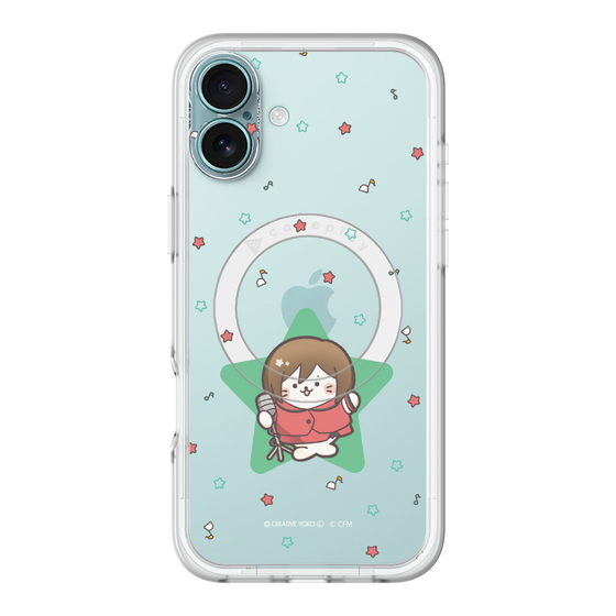 スリムプロテクションプレミアムケース with MagSafe［ しろたん×初音ミク - MEIKO - しろたん変身 ］