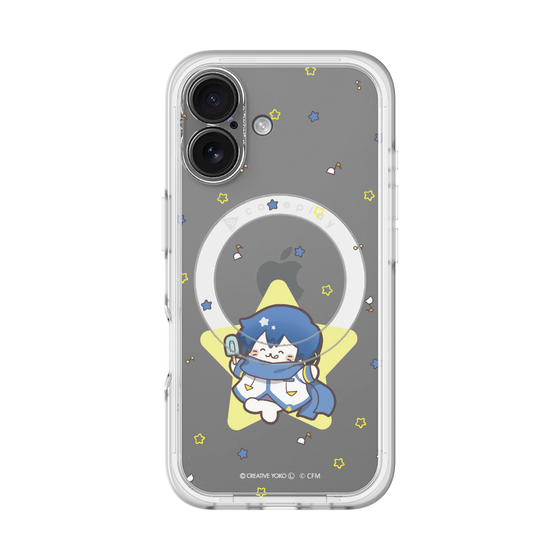 スリムプロテクションプレミアムケース with MagSafe［ しろたん×初音ミク - KAITO - しろたん変身 ］