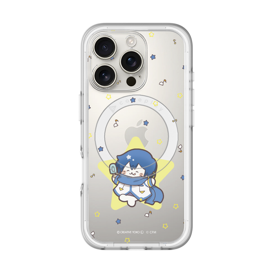 スリムプロテクションプレミアムケース with MagSafe［ しろたん×初音ミク - KAITO - しろたん変身 ］