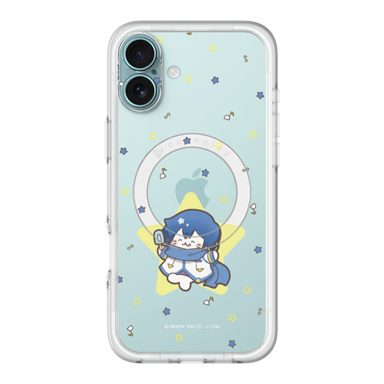 スリムプロテクションプレミアムケース with MagSafe［ しろたん×初音ミク - KAITO - しろたん変身 ］