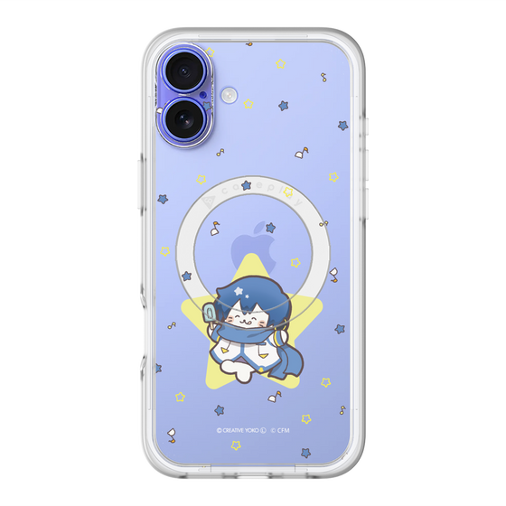 スリムプロテクションプレミアムケース with MagSafe［ しろたん×初音ミク - KAITO - しろたん変身 ］