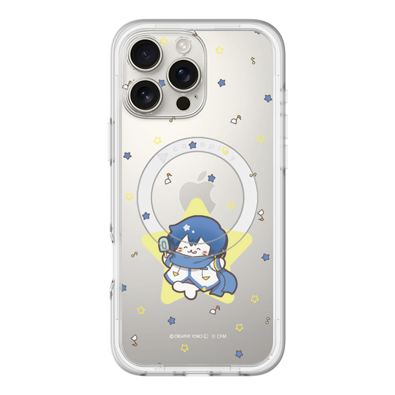 スリムプロテクションプレミアムケース with MagSafe［ しろたん×初音ミク - KAITO - しろたん変身 ］