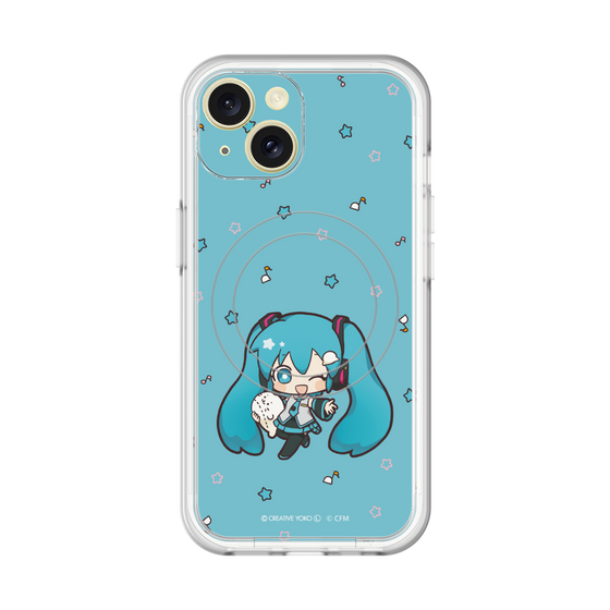 スリムプロテクションプレミアムケース with MagSafe［ しろたん×初音ミク - 初音ミク - しろたんと一緒 ］