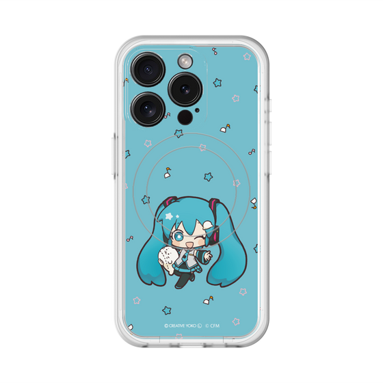 スリムプロテクションプレミアムケース with MagSafe［ しろたん×初音ミク - 初音ミク - しろたんと一緒 ］