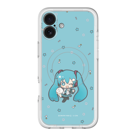 スリムプロテクションプレミアムケース with MagSafe［ しろたん×初音ミク - 初音ミク - しろたんと一緒 ］