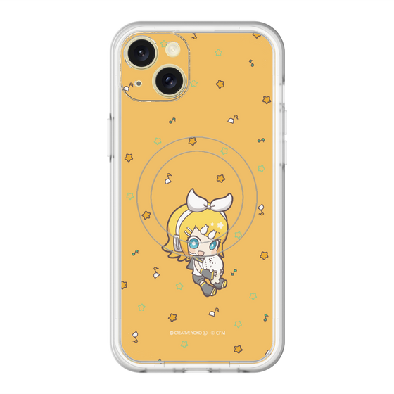 スリムプロテクションプレミアムケース with MagSafe［ しろたん×初音ミク - 鏡音リン - しろたんと一緒 ］