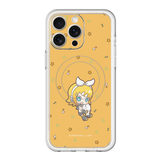 スリムプロテクションプレミアムケース with MagSafe［ しろたん×初音ミク - 鏡音リン - しろたんと一緒 ］