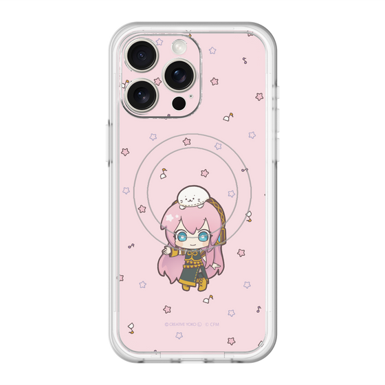 スリムプロテクションプレミアムケース with MagSafe［ しろたん×初音ミク - 巡音ルカ - しろたんと一緒 ］