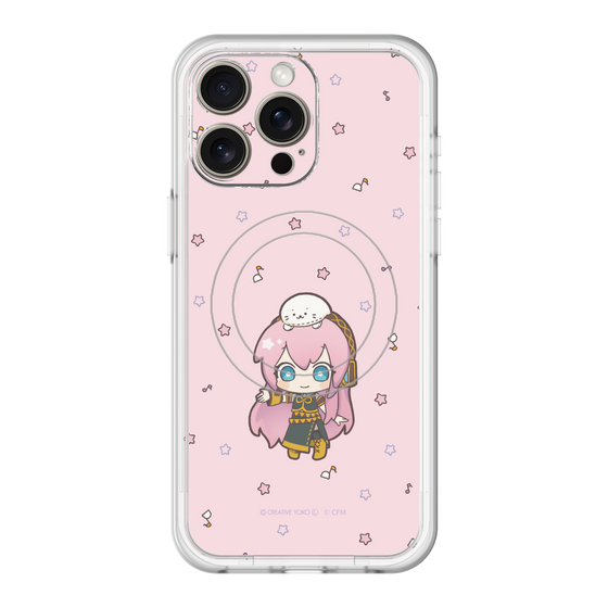 スリムプロテクションプレミアムケース with MagSafe［ しろたん×初音ミク - 巡音ルカ - しろたんと一緒 ］