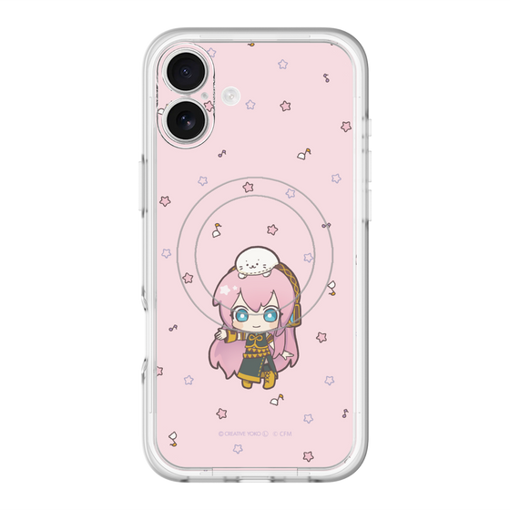 スリムプロテクションプレミアムケース with MagSafe［ しろたん×初音ミク - 巡音ルカ - しろたんと一緒 ］