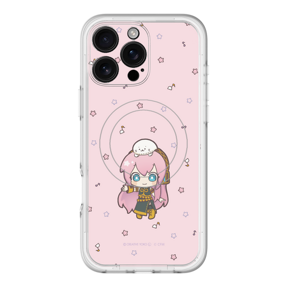 スリムプロテクションプレミアムケース with MagSafe［ しろたん×初音ミク - 巡音ルカ - しろたんと一緒 ］