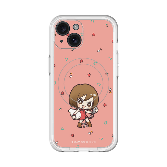 スリムプロテクションプレミアムケース with MagSafe［ しろたん×初音ミク - MEIKO - しろたんと一緒 ］
