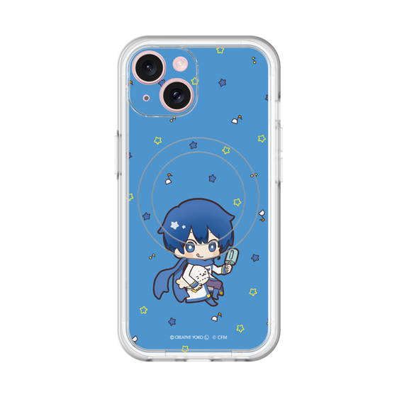 スリムプロテクションプレミアムケース with MagSafe［ しろたん×初音ミク - KAITO - しろたんと一緒 ］